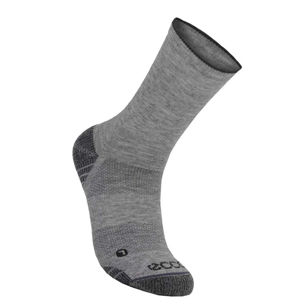 Men\'s Ecco Golf Crew Socks Grey | USA 835PJJ